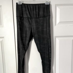 Camouflage leggings.